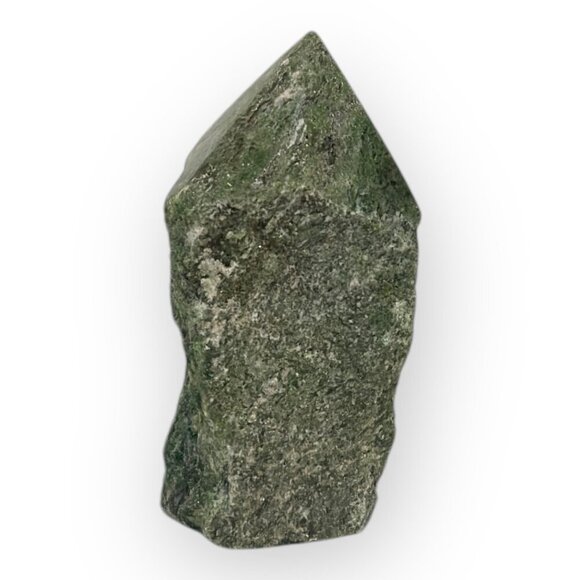 Jade Gemstone Rough Base Polished Generator Point Green Crystal Home Decor (Z) - Picture 8 of 16